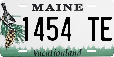 ME license plate 1454TE