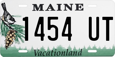 ME license plate 1454UT