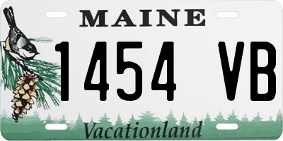 ME license plate 1454VB