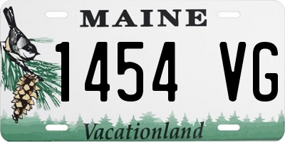 ME license plate 1454VG