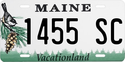 ME license plate 1455SC