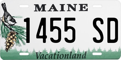 ME license plate 1455SD