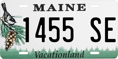 ME license plate 1455SE