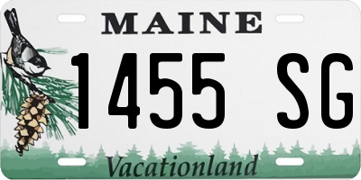 ME license plate 1455SG