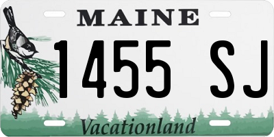 ME license plate 1455SJ