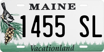 ME license plate 1455SL