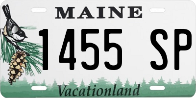 ME license plate 1455SP