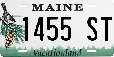 ME license plate 1455ST