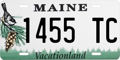 ME license plate 1455TC