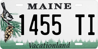 ME license plate 1455TI