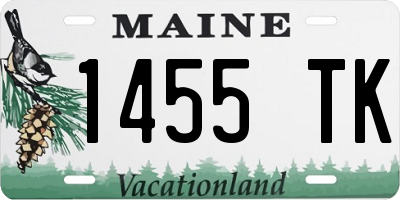 ME license plate 1455TK