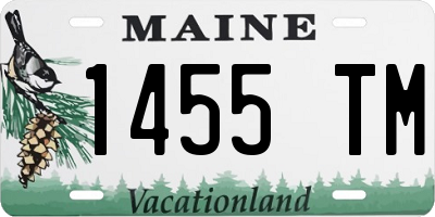 ME license plate 1455TM
