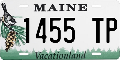 ME license plate 1455TP
