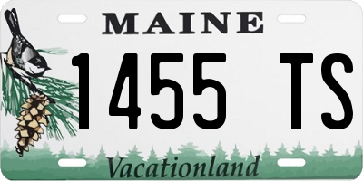 ME license plate 1455TS
