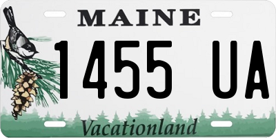 ME license plate 1455UA