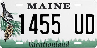 ME license plate 1455UD