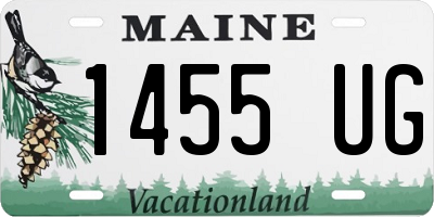 ME license plate 1455UG