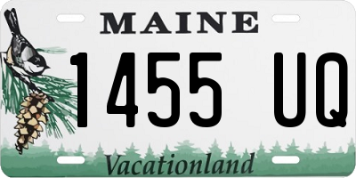 ME license plate 1455UQ