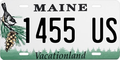 ME license plate 1455US