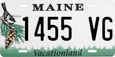 ME license plate 1455VG
