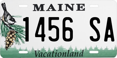 ME license plate 1456SA