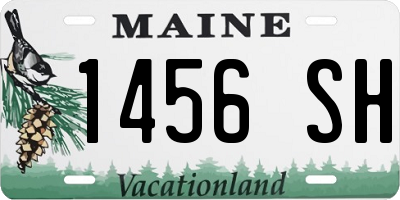 ME license plate 1456SH