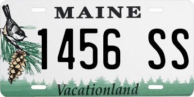 ME license plate 1456SS