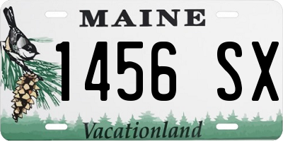 ME license plate 1456SX