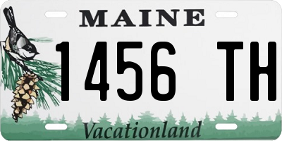 ME license plate 1456TH