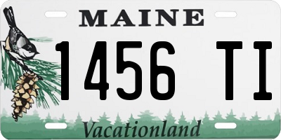 ME license plate 1456TI