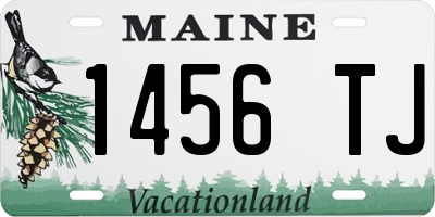 ME license plate 1456TJ