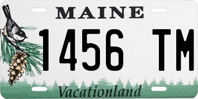 ME license plate 1456TM