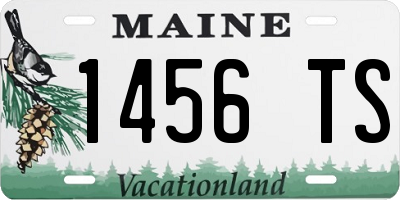 ME license plate 1456TS