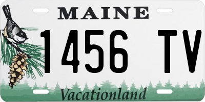 ME license plate 1456TV