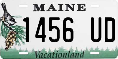 ME license plate 1456UD