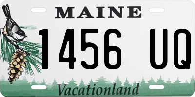 ME license plate 1456UQ