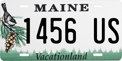 ME license plate 1456US