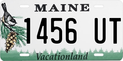 ME license plate 1456UT