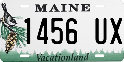 ME license plate 1456UX
