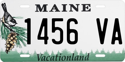 ME license plate 1456VA