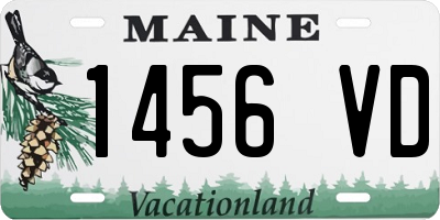 ME license plate 1456VD
