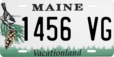 ME license plate 1456VG