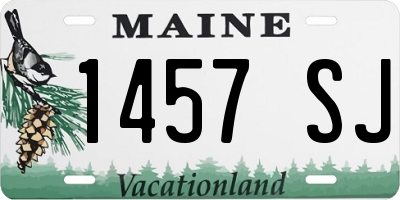 ME license plate 1457SJ