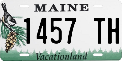 ME license plate 1457TH