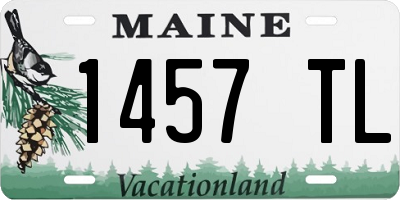 ME license plate 1457TL