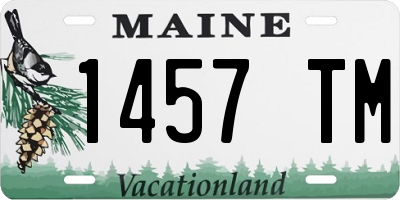 ME license plate 1457TM