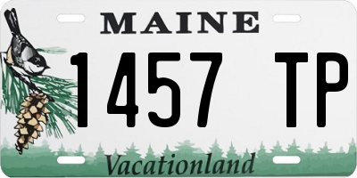 ME license plate 1457TP