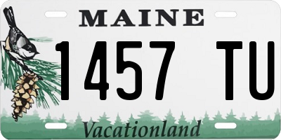 ME license plate 1457TU