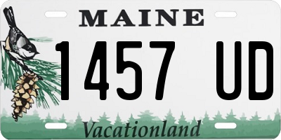 ME license plate 1457UD