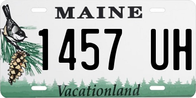 ME license plate 1457UH